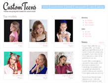 Tablet Screenshot of custom-teens.com